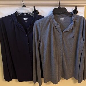 Uniqlo Men's Navy and Gray Shirt Jackets